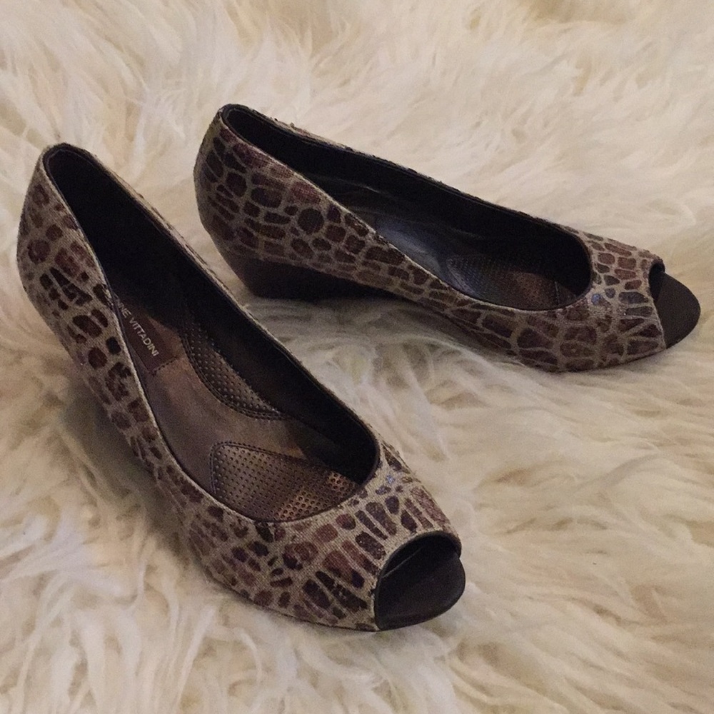 Adrienne Vittadini | Animal print wedges
